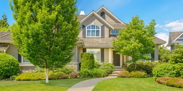 front yard of nice home